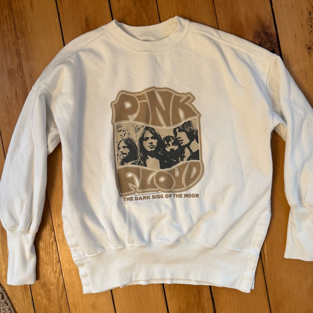 Abercrombie & Fitch SoftAF Pink Floyd Dark side of the Moon oversized crewneck